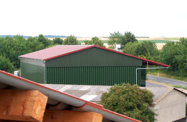 Neubau einer Getreidelagerhalle mit Lagerbelüftungstrocknung