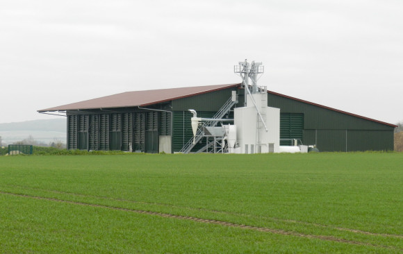 Neubau einer Getreidelagerhalle mit Trockner